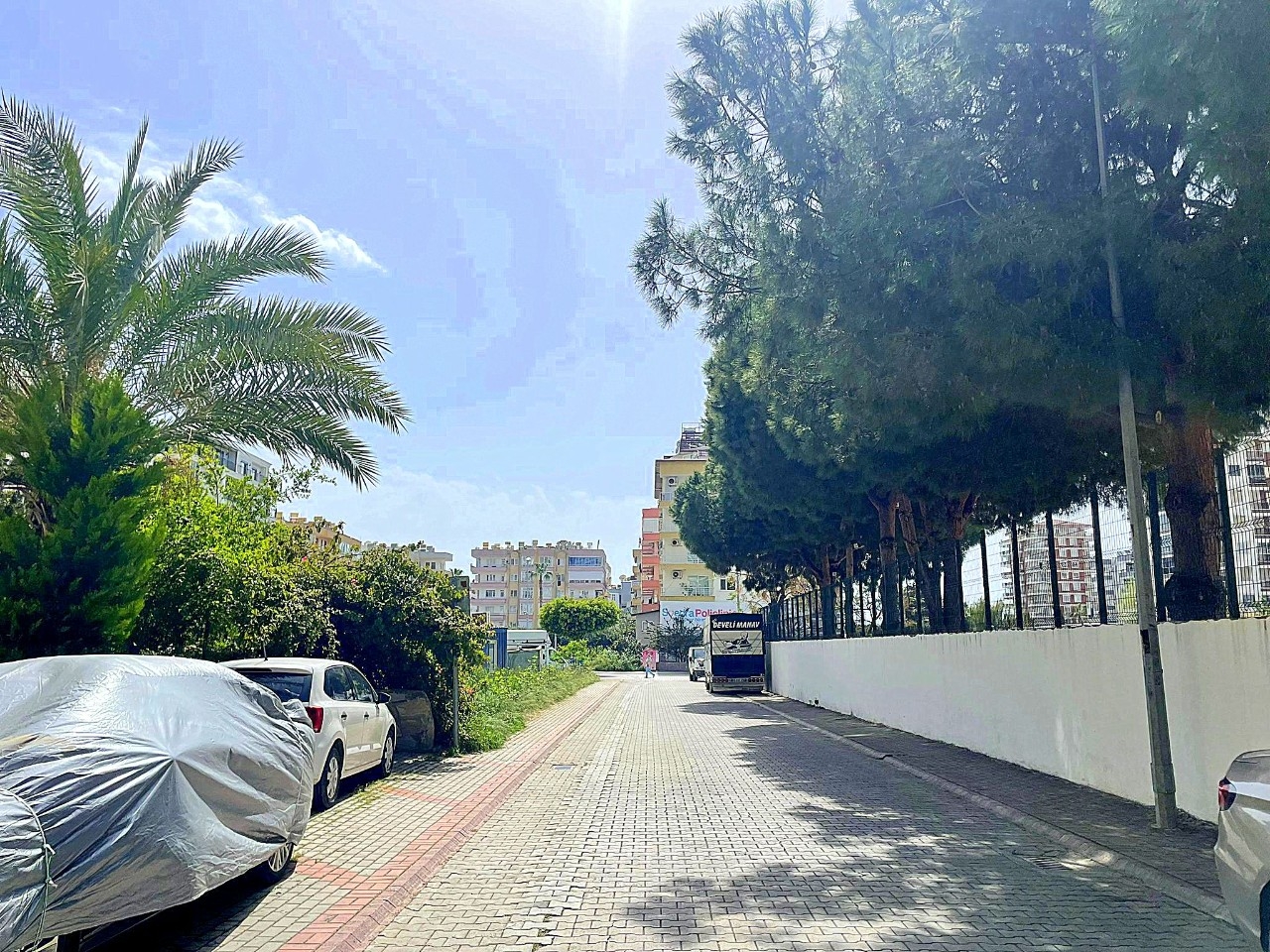 Furnished 2-bedroom apartment 350m from the beach in Mahmutlar