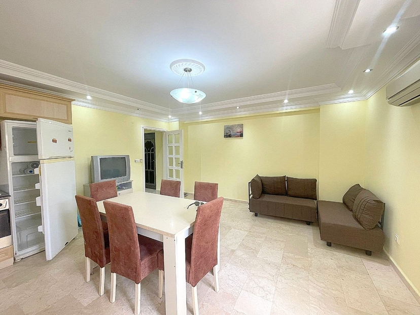 Furnished 2-bedroom apartment 350m from the beach in Mahmutlar