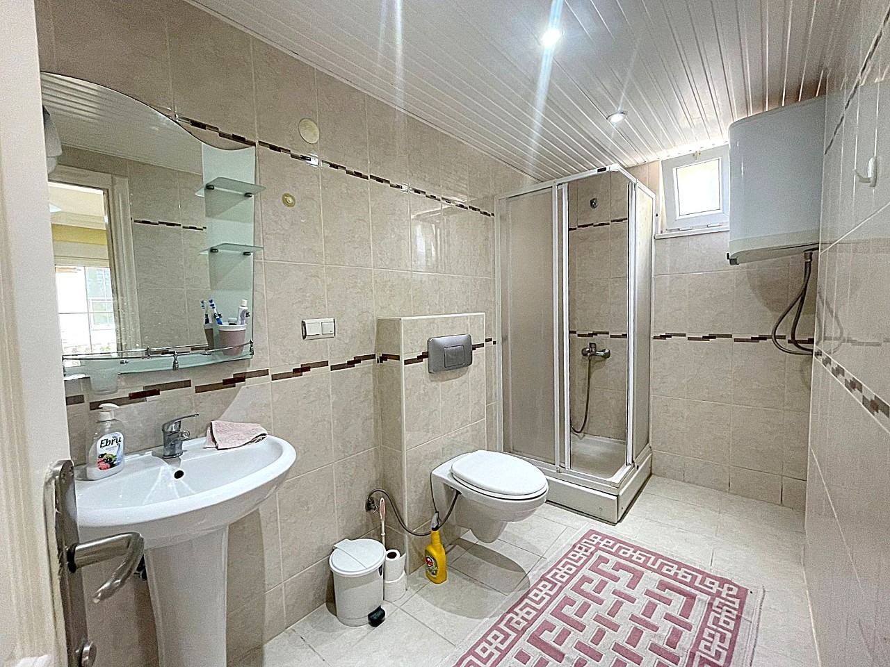 Furnished 2-bedroom apartment 350m from the beach in Mahmutlar