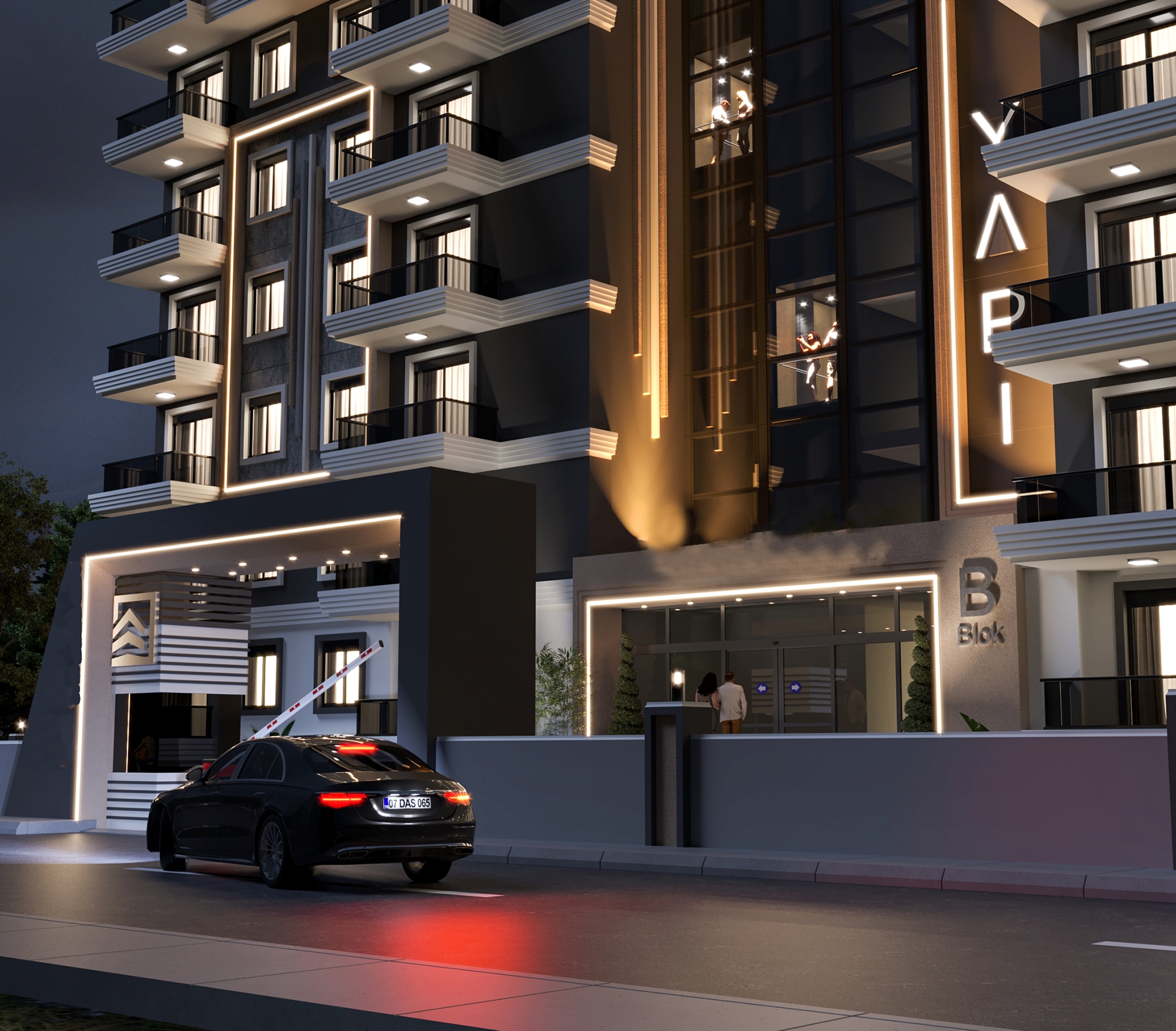 Luxuriöse 1+1 Wohnung mit Bergblick in Gazipasa, Alanya