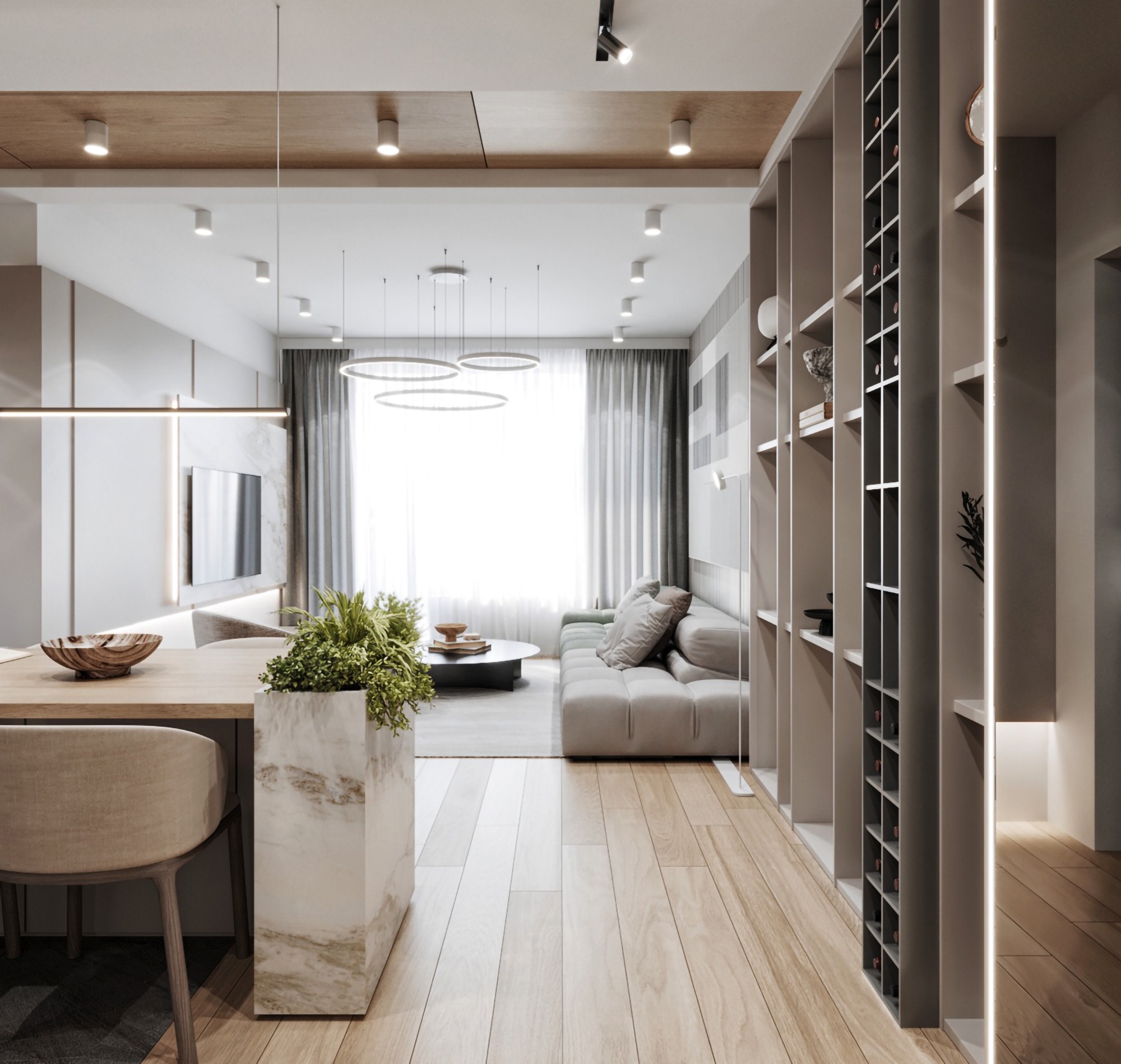 Luxuriöse 1+1 Wohnung mit Bergblick in Gazipasa, Alanya