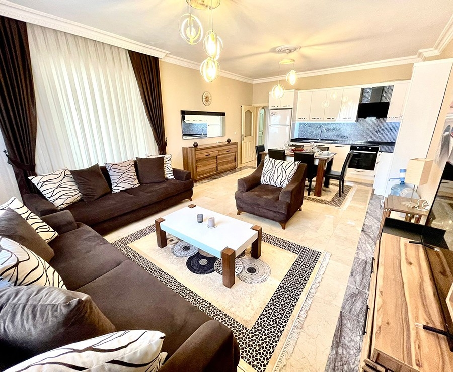 Bjergudsigt 2+1 Lejlighed i Oba, Alanya