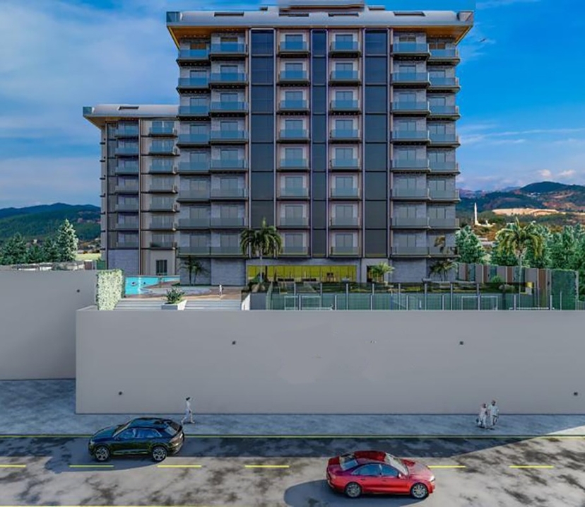 Luxury project with sea view apartments in Payallar district
