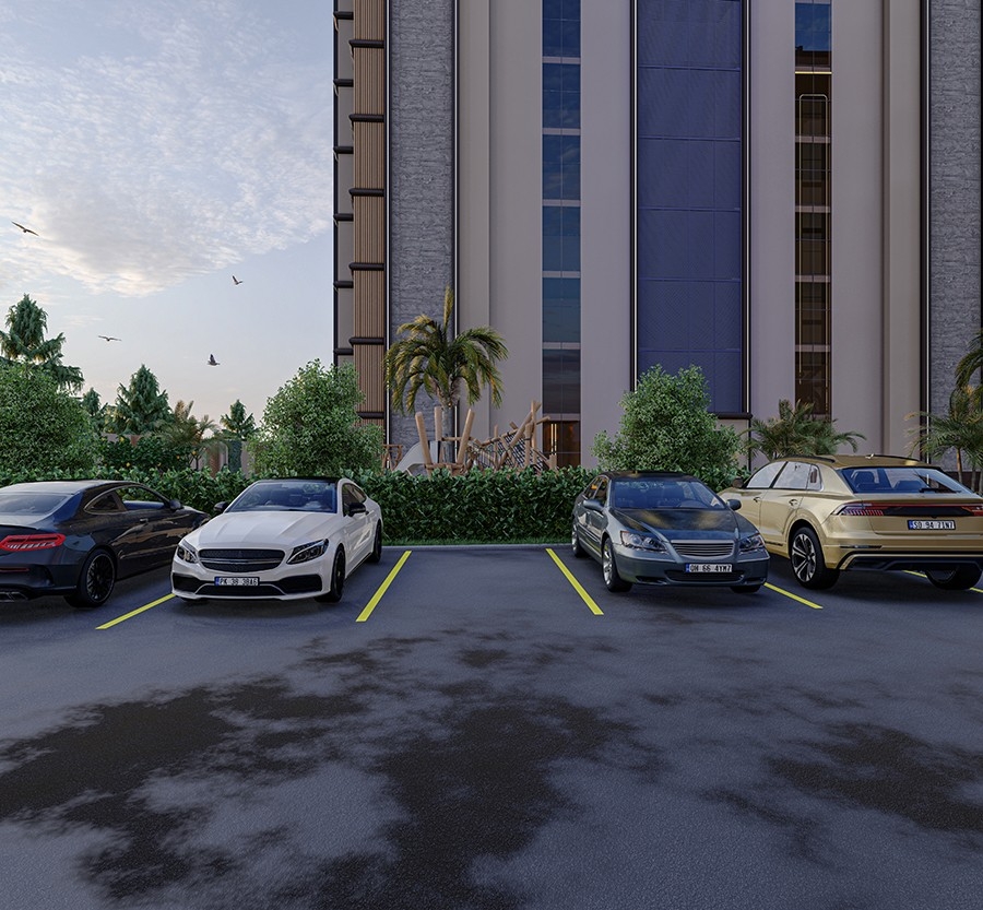 Luxury project with sea view apartments in Payallar district