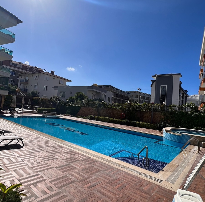 Luxuriöses 1+1 Apartment mit Burg- und Bergblick, Alanya - Oba