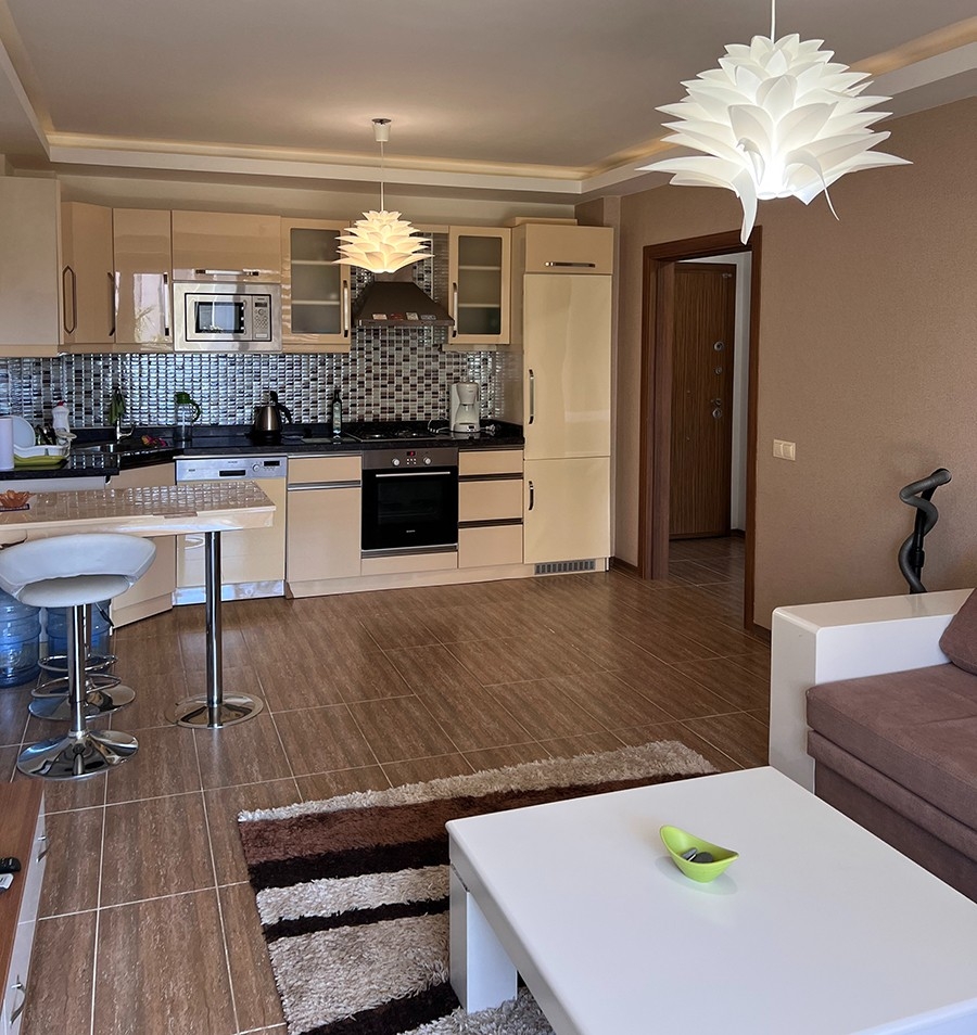 Luxuriöses 1+1 Apartment mit Burg- und Bergblick, Alanya - Oba