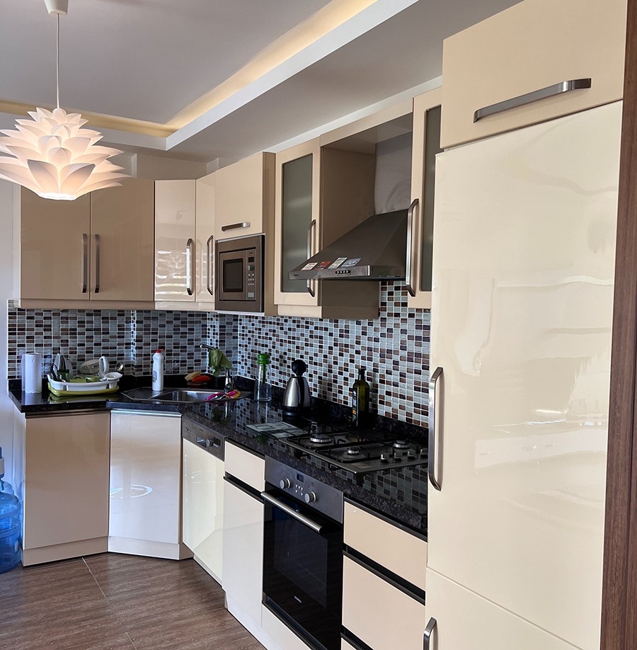 Luxuriöses 1+1 Apartment mit Burg- und Bergblick, Alanya - Oba