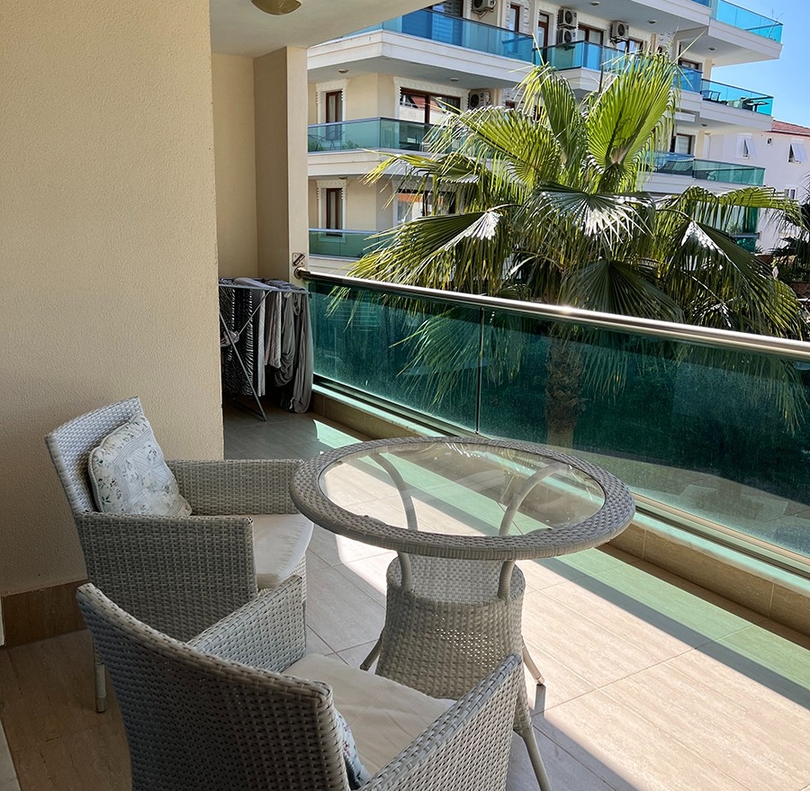 Luxuriöses 1+1 Apartment mit Burg- und Bergblick, Alanya - Oba