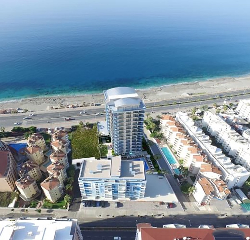 Luxury 2-bedroom beachfront apartment in Mahmutlar