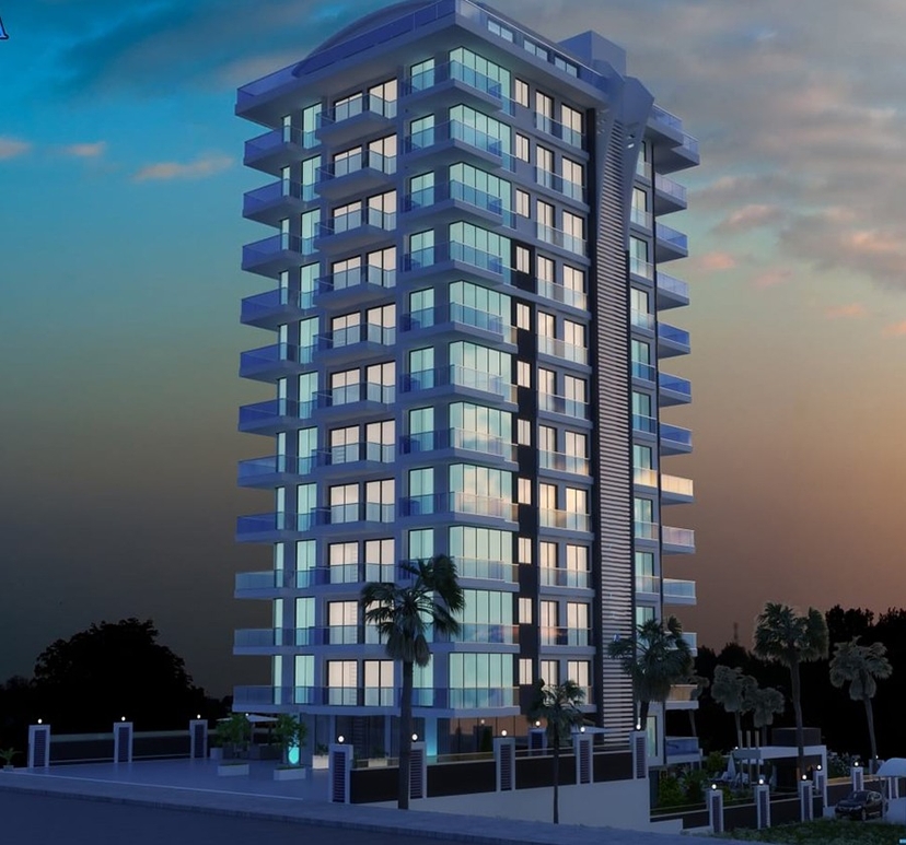 Luxury 2-bedroom beachfront apartment in Mahmutlar