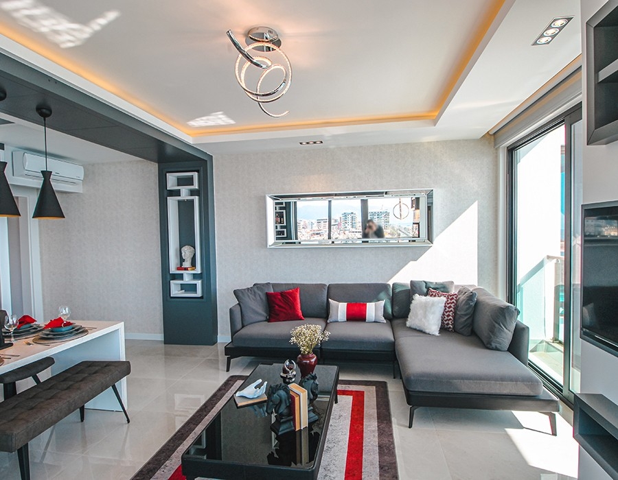 Luxury 2-bedroom beachfront apartment in Mahmutlar