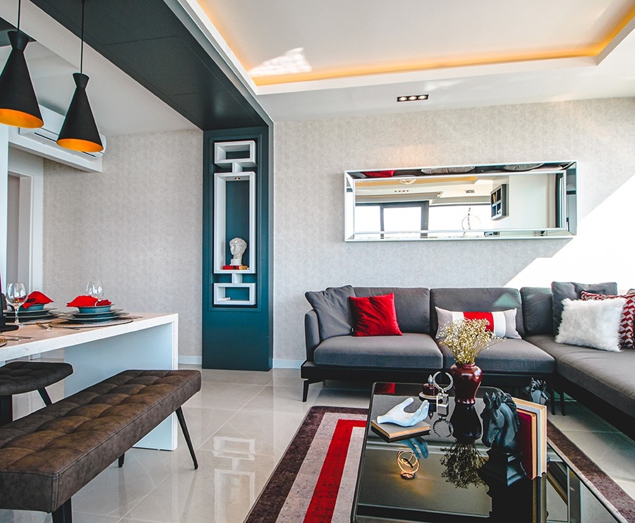 Luxury 2-bedroom beachfront apartment in Mahmutlar