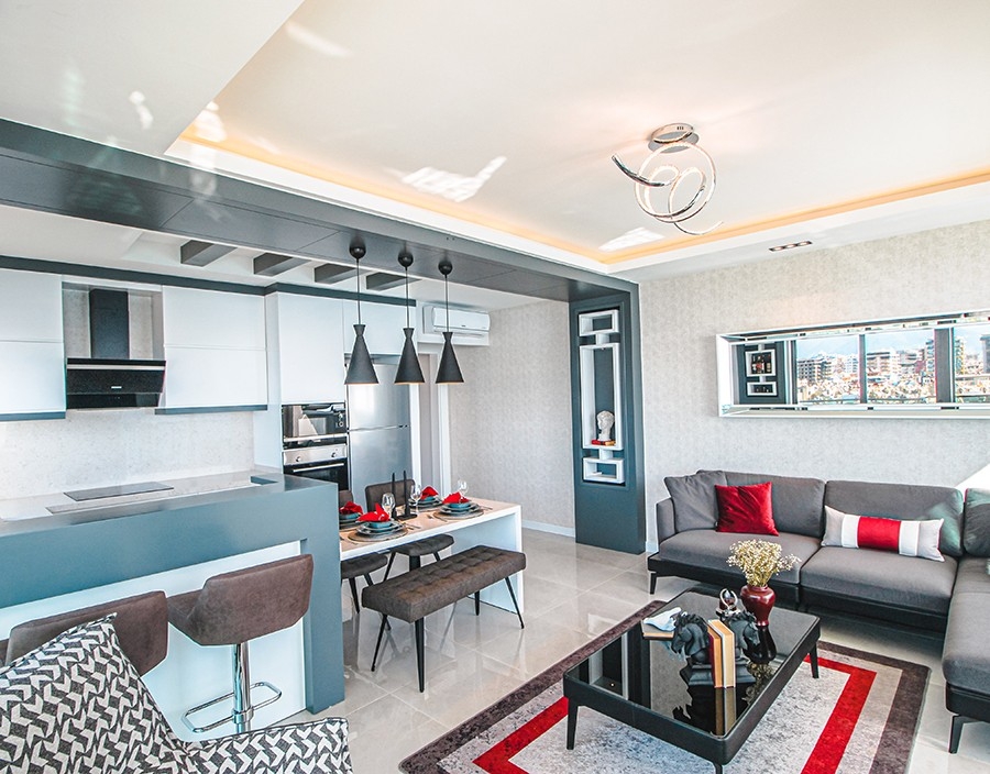 Luxury 2-bedroom beachfront apartment in Mahmutlar