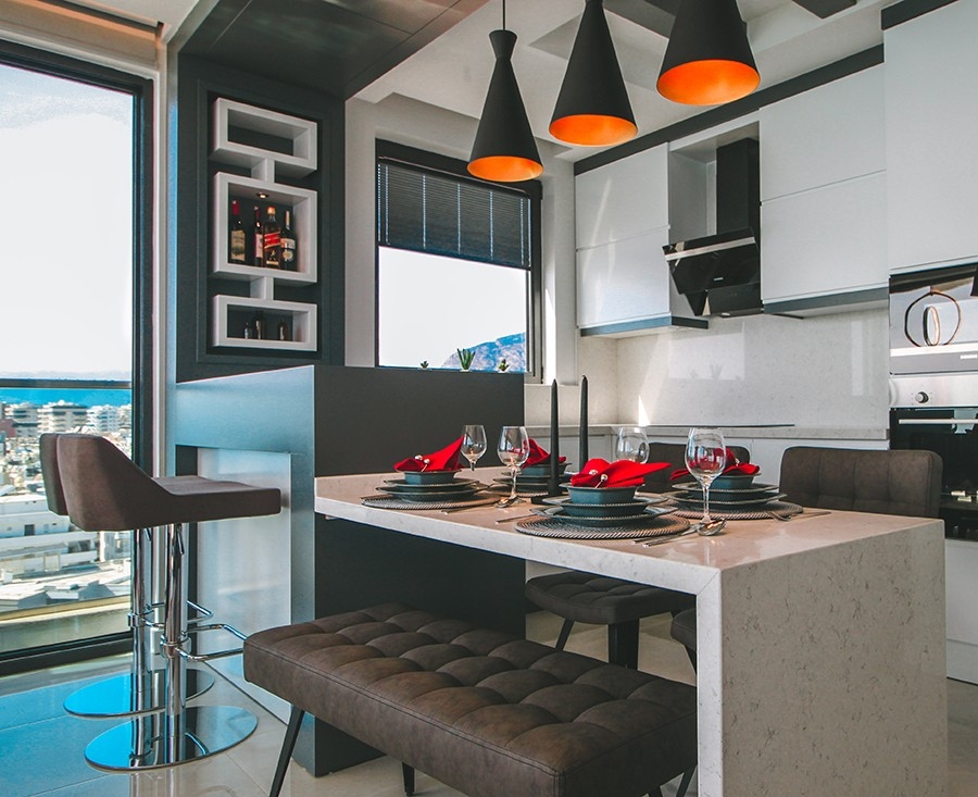 Luxury 2-bedroom beachfront apartment in Mahmutlar