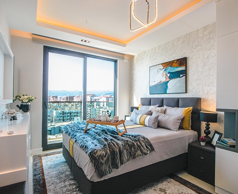 Luxury 2-bedroom beachfront apartment in Mahmutlar