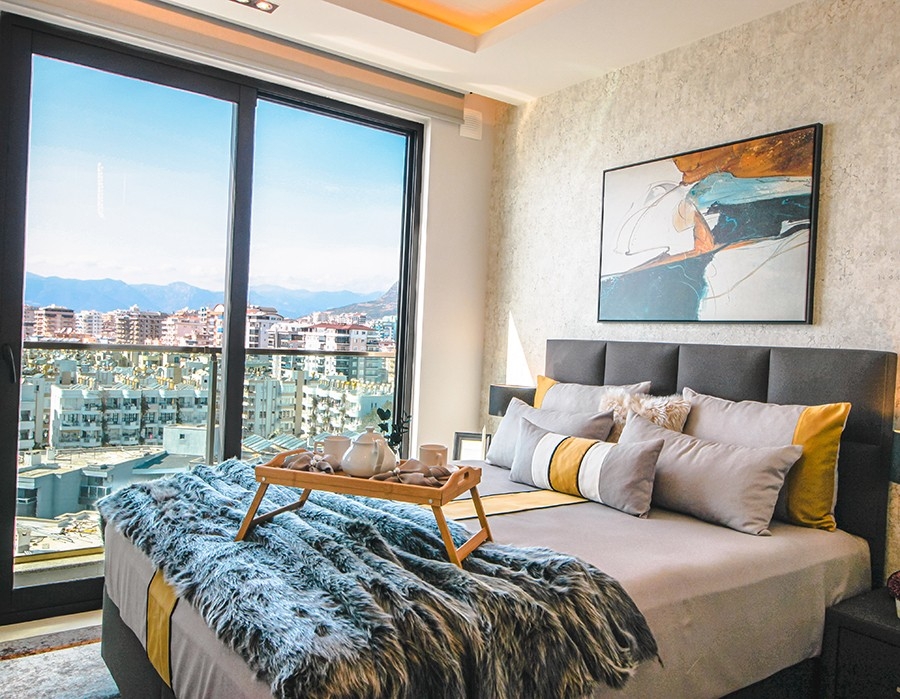 Luxury 2-bedroom beachfront apartment in Mahmutlar