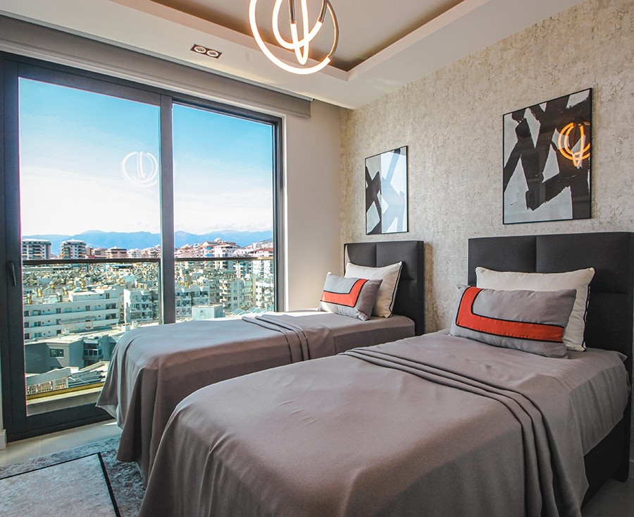 Luxury 2-bedroom beachfront apartment in Mahmutlar