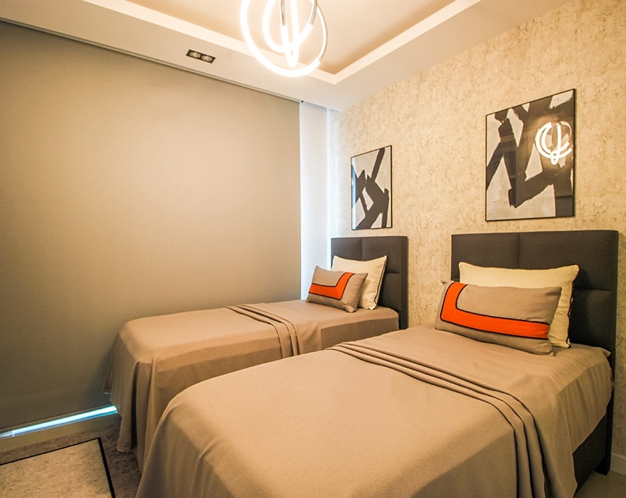 Luxury 2-bedroom beachfront apartment in Mahmutlar