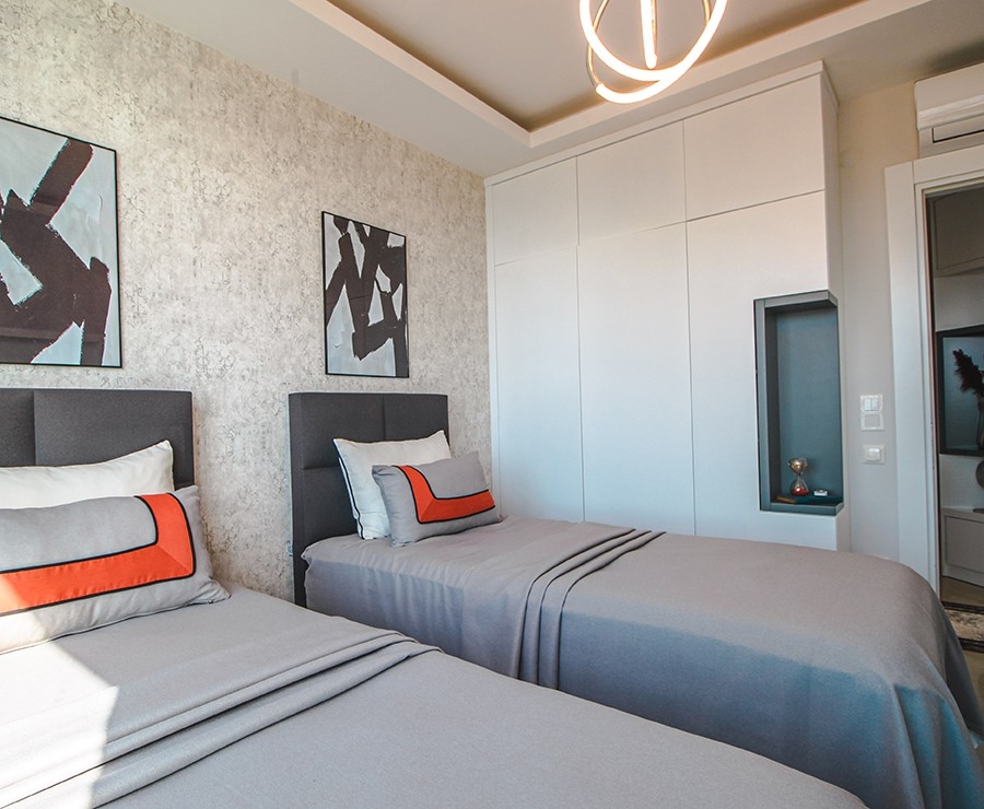 Luxury 2-bedroom beachfront apartment in Mahmutlar