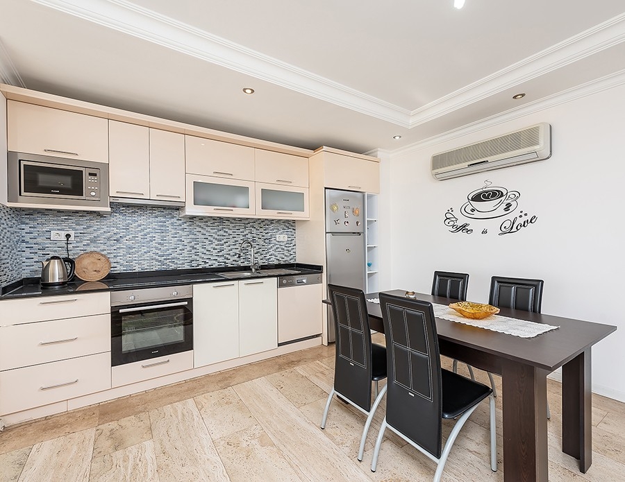 Luxuriöse 2+1 Wohnung mit Meerblick und Bergblick, Alanya - Cikcilli