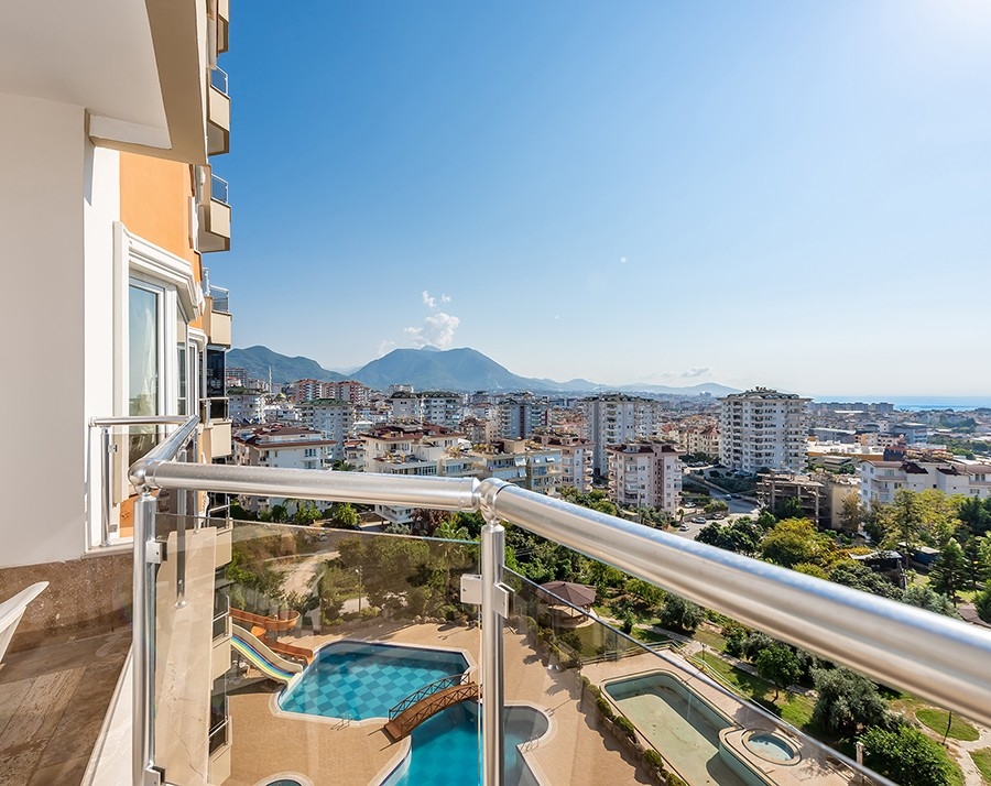 Luxuriöse 2+1 Wohnung mit Meerblick und Bergblick, Alanya - Cikcilli
