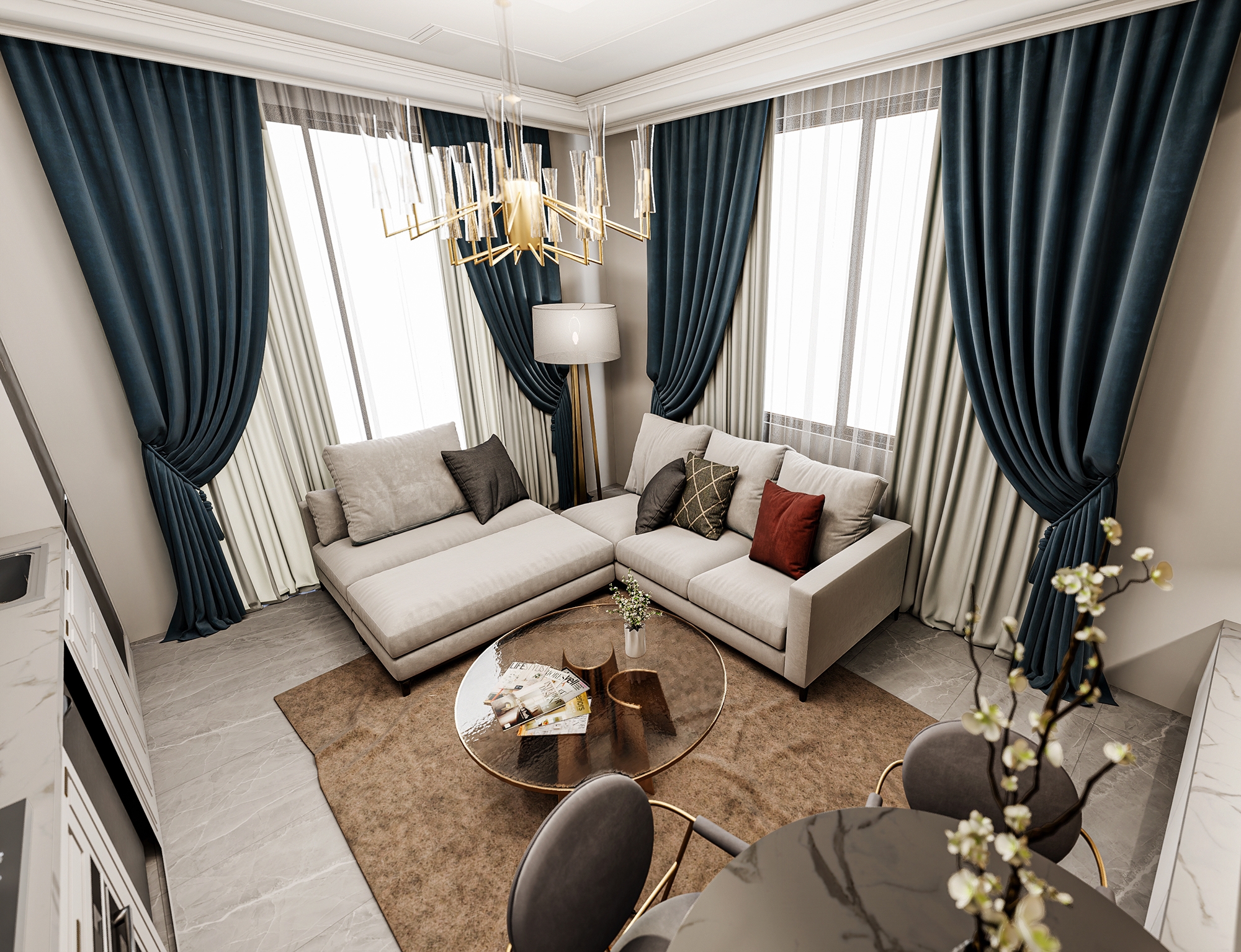 Luxury 1+1 Apartment with Castle and Mountain Views, Alanya - Mahmutlar