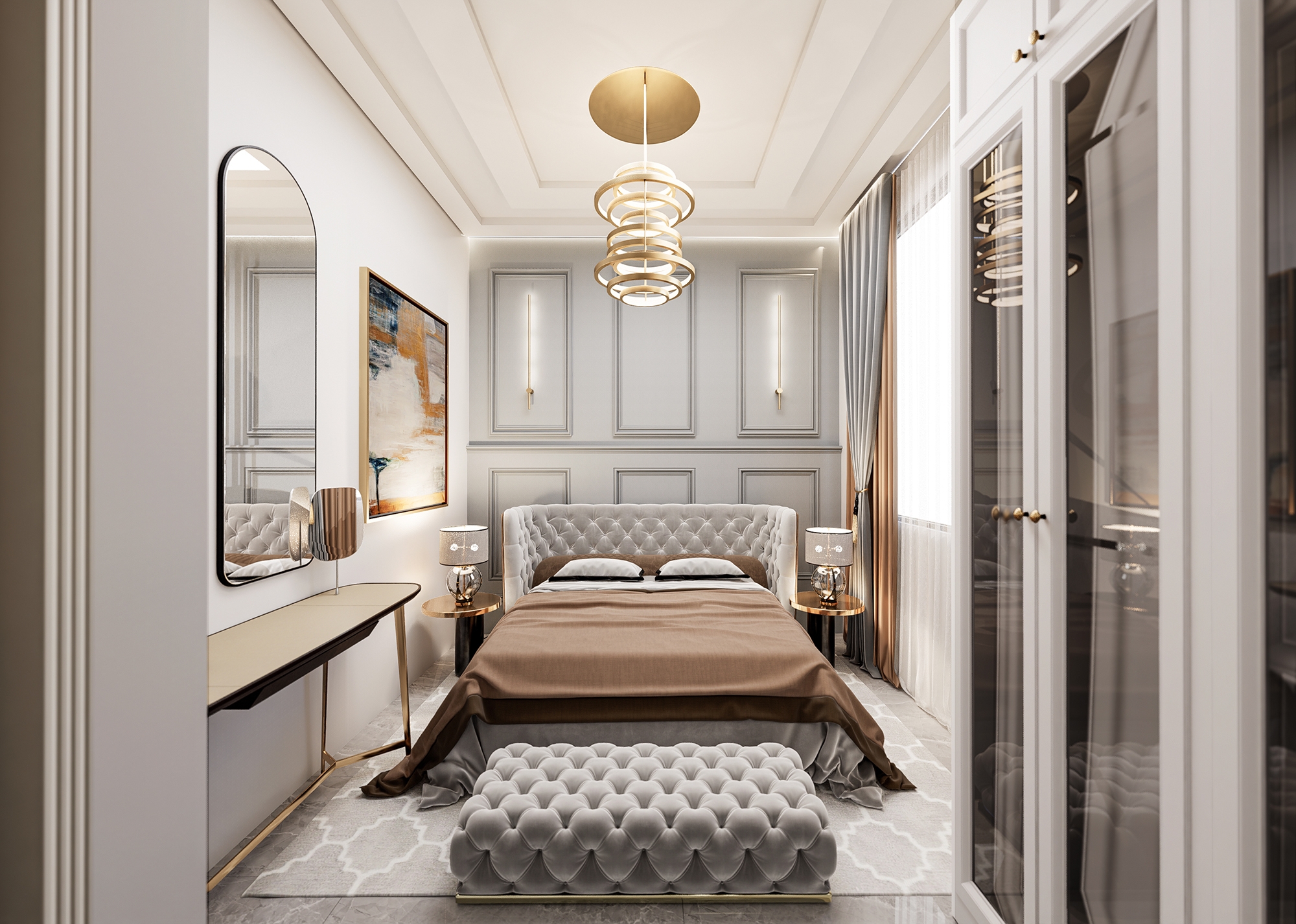 Luxury 1+1 Apartment with Castle and Mountain Views, Alanya - Mahmutlar