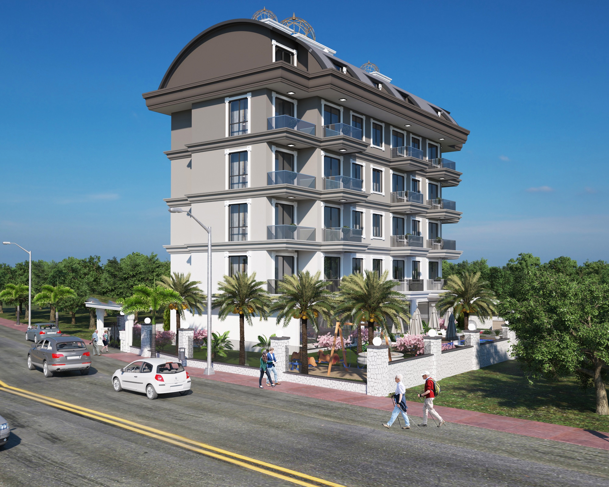 Luksuriøs Fjellutsikt 1+1 Leilighet i Gazipasa, Alanya