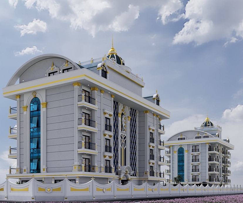 Attractive apartments for sale with sea view in Alanya
