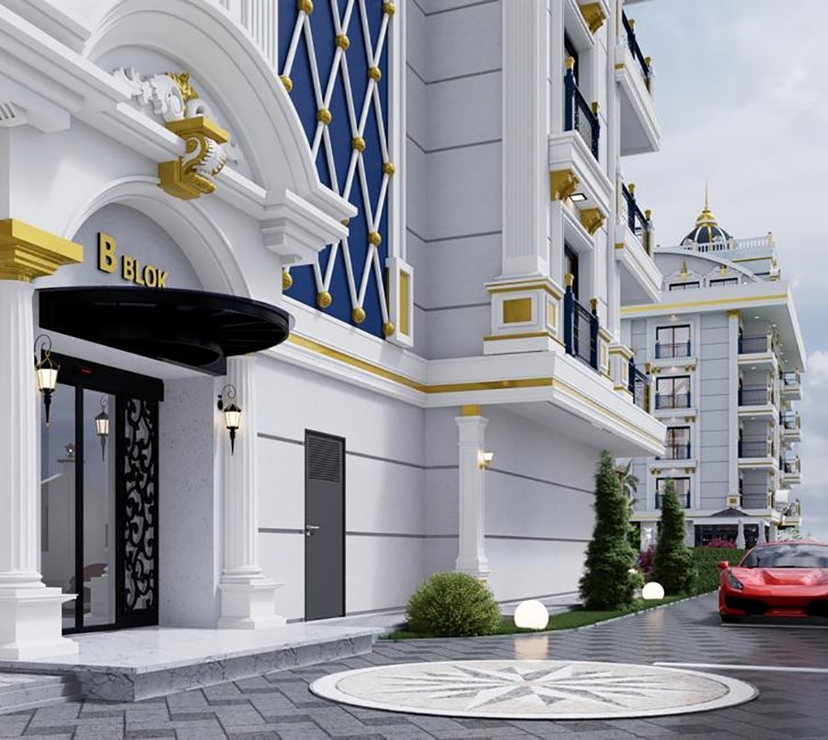 Attractive apartments for sale with sea view in Alanya