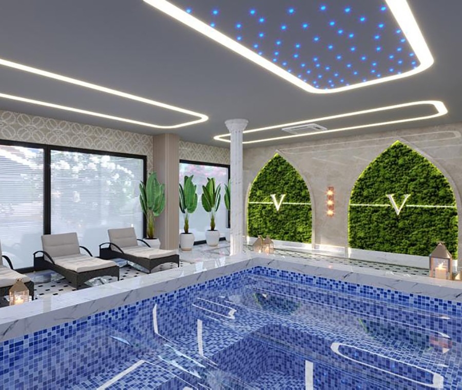 Attractive apartments for sale with sea view in Alanya