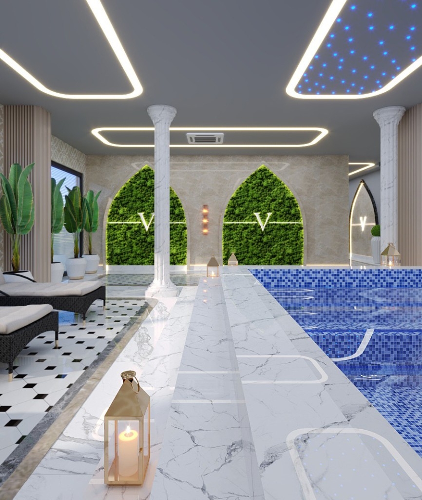 Attractive apartments for sale with sea view in Alanya