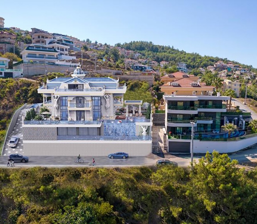 Furnished villa 5+1 with the possibility of obtaining citizenship in Alanya