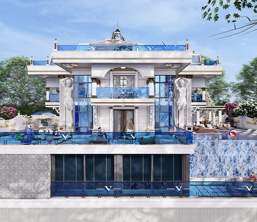Furnished villa 5+1 with the possibility of obtaining citizenship in Alanya