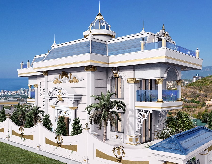 Furnished villa 5+1 with the possibility of obtaining citizenship in Alanya