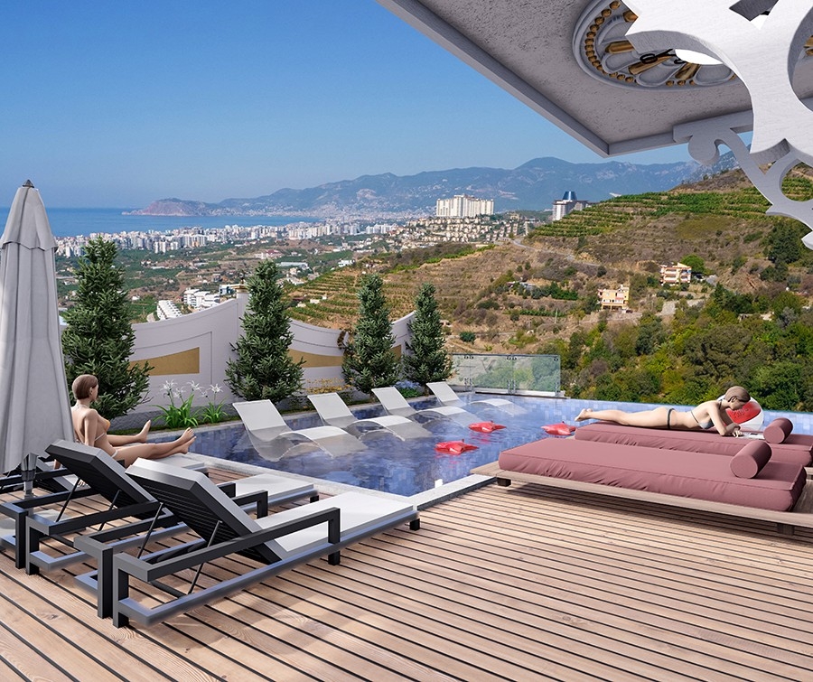 Furnished villa 5+1 with the possibility of obtaining citizenship in Alanya