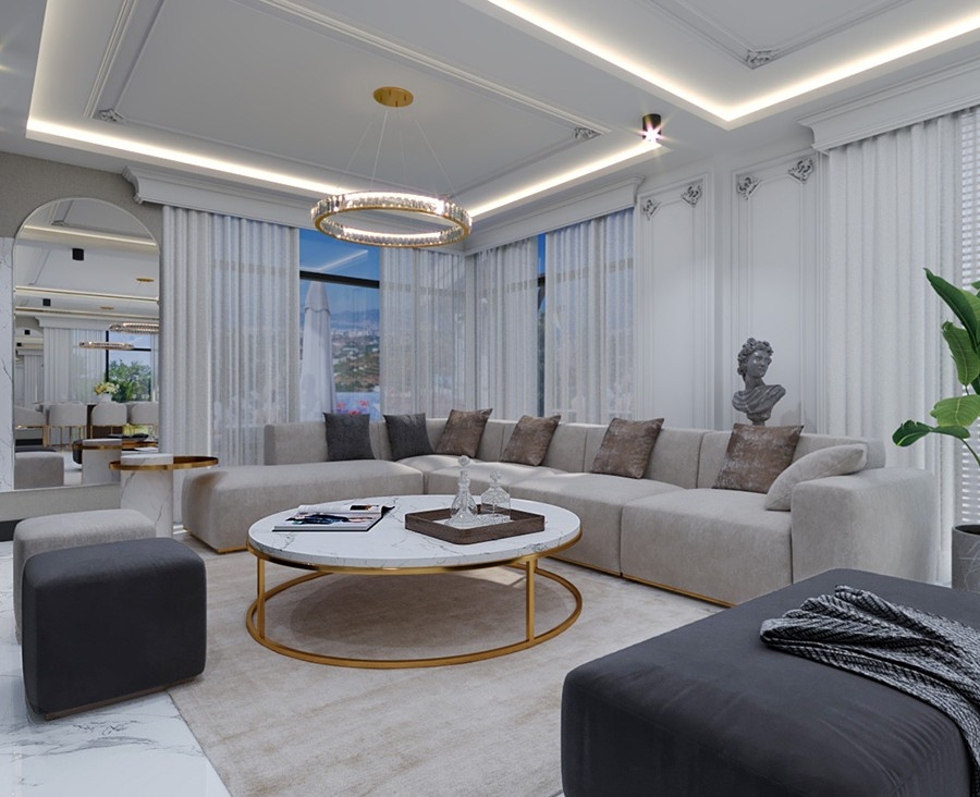 Furnished villa 5+1 with the possibility of obtaining citizenship in Alanya