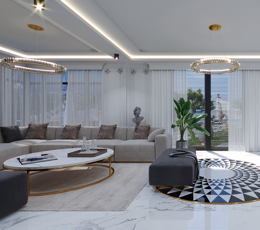 Furnished villa 5+1 with the possibility of obtaining citizenship in Alanya