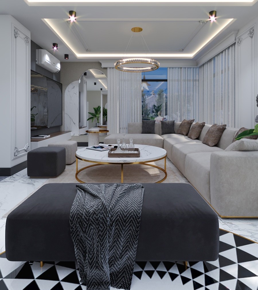 Furnished villa 5+1 with the possibility of obtaining citizenship in Alanya