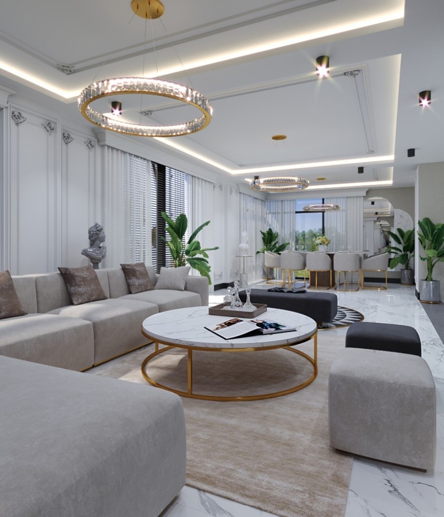Furnished villa 5+1 with the possibility of obtaining citizenship in Alanya