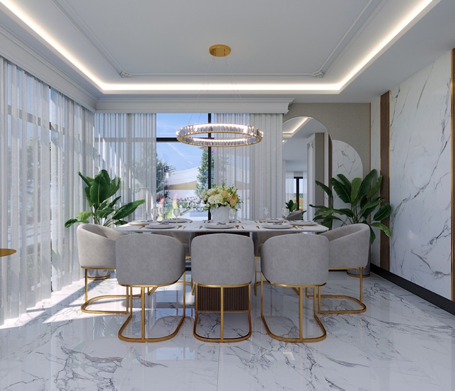 Furnished villa 5+1 with the possibility of obtaining citizenship in Alanya