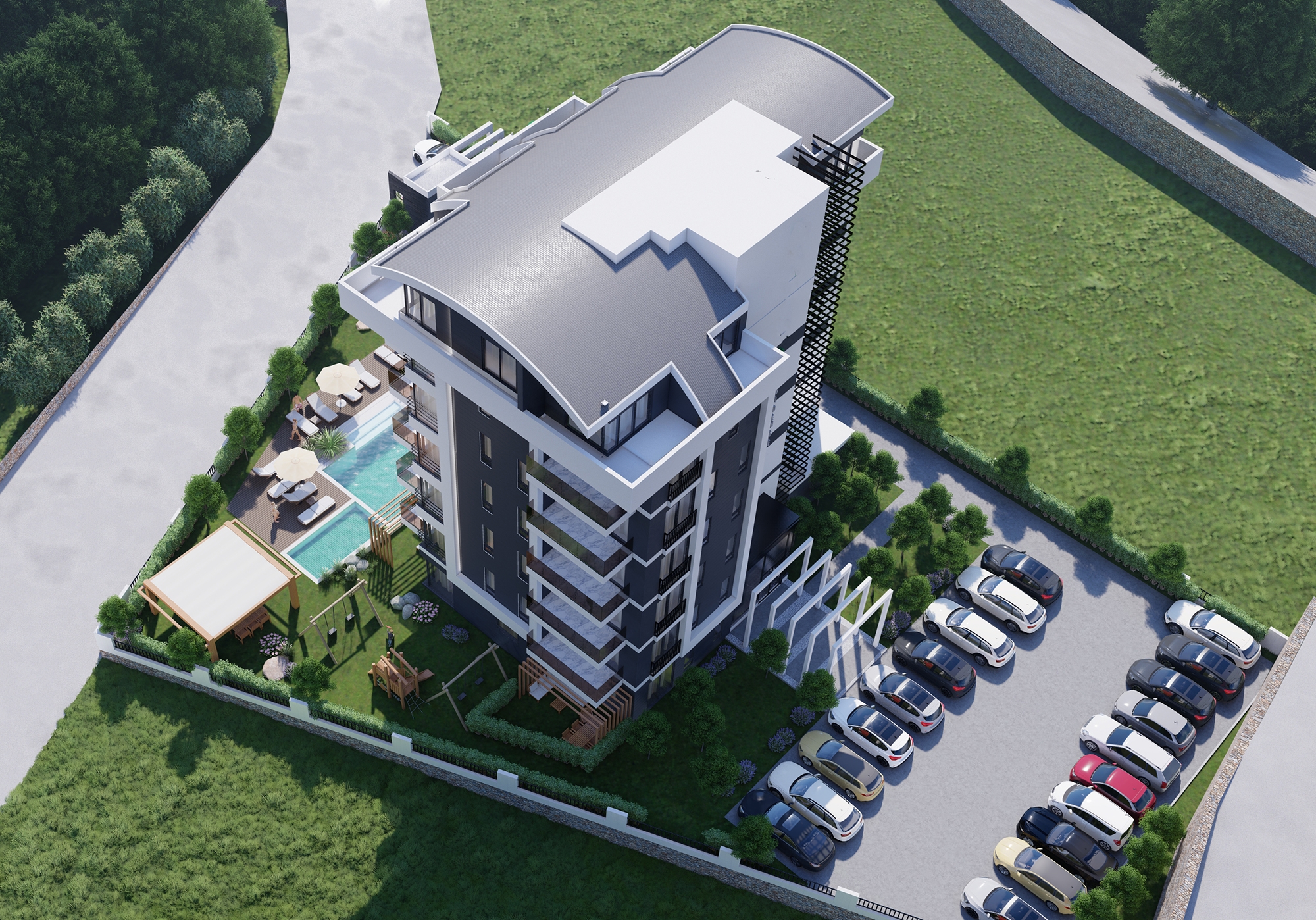 Luxury 1+1 Apartment with Sea and Mountain Views, Alanya - Demirtas