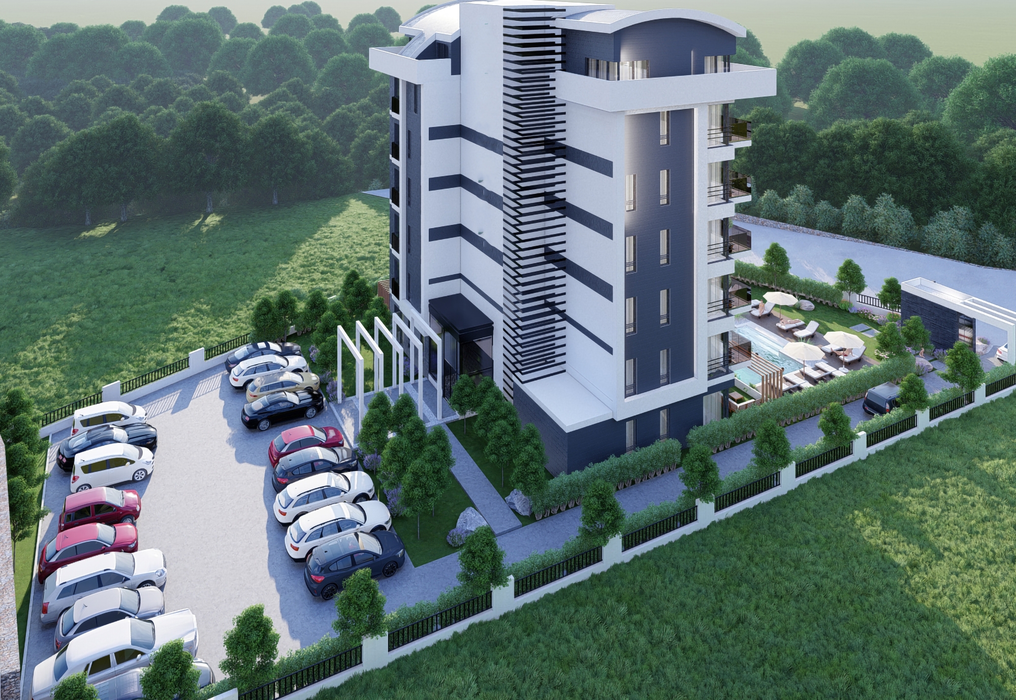 Luxury 1+1 Apartment with Sea and Mountain Views, Alanya - Demirtas