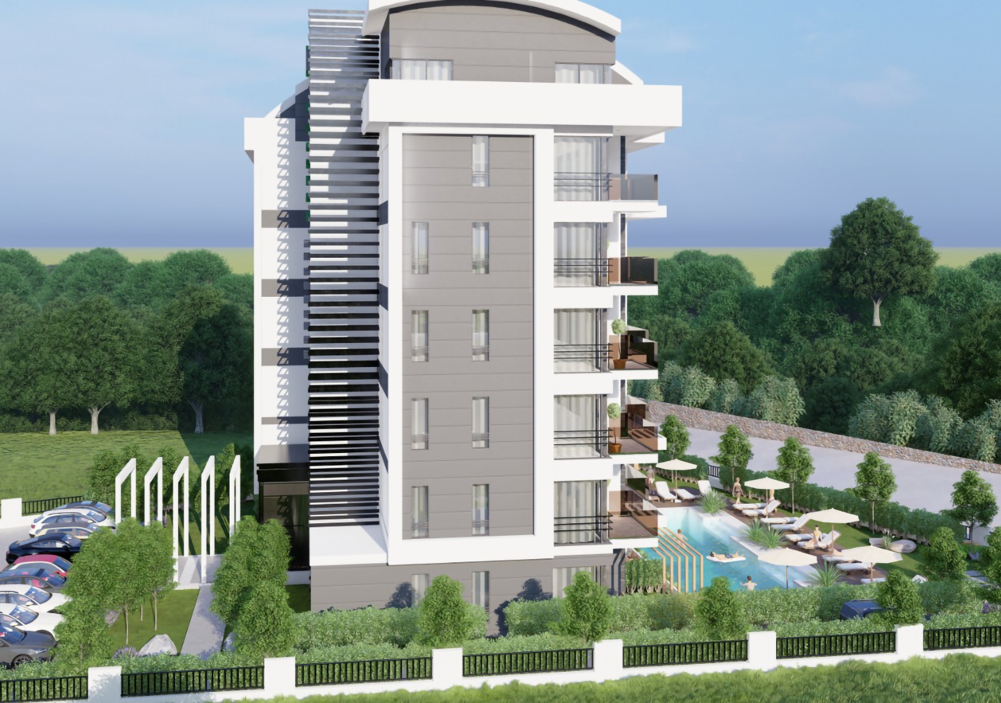 Luxury 1+1 Apartment with Sea and Mountain Views, Alanya - Demirtas