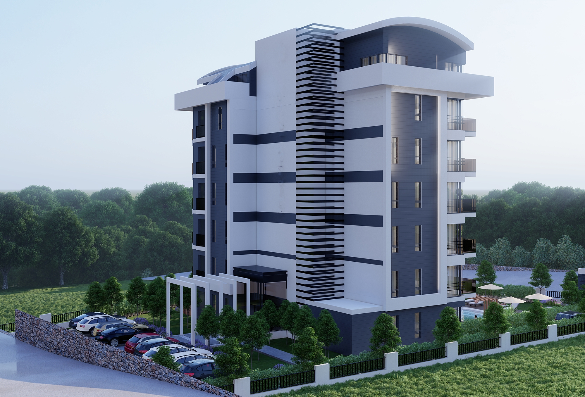 Luxury 1+1 Apartment with Sea and Mountain Views, Alanya - Demirtas