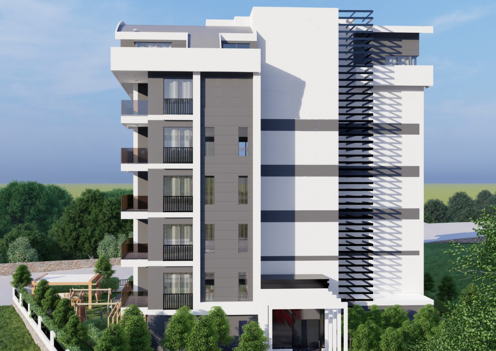 Luxury 1+1 Apartment with Sea and Mountain Views, Alanya - Demirtas