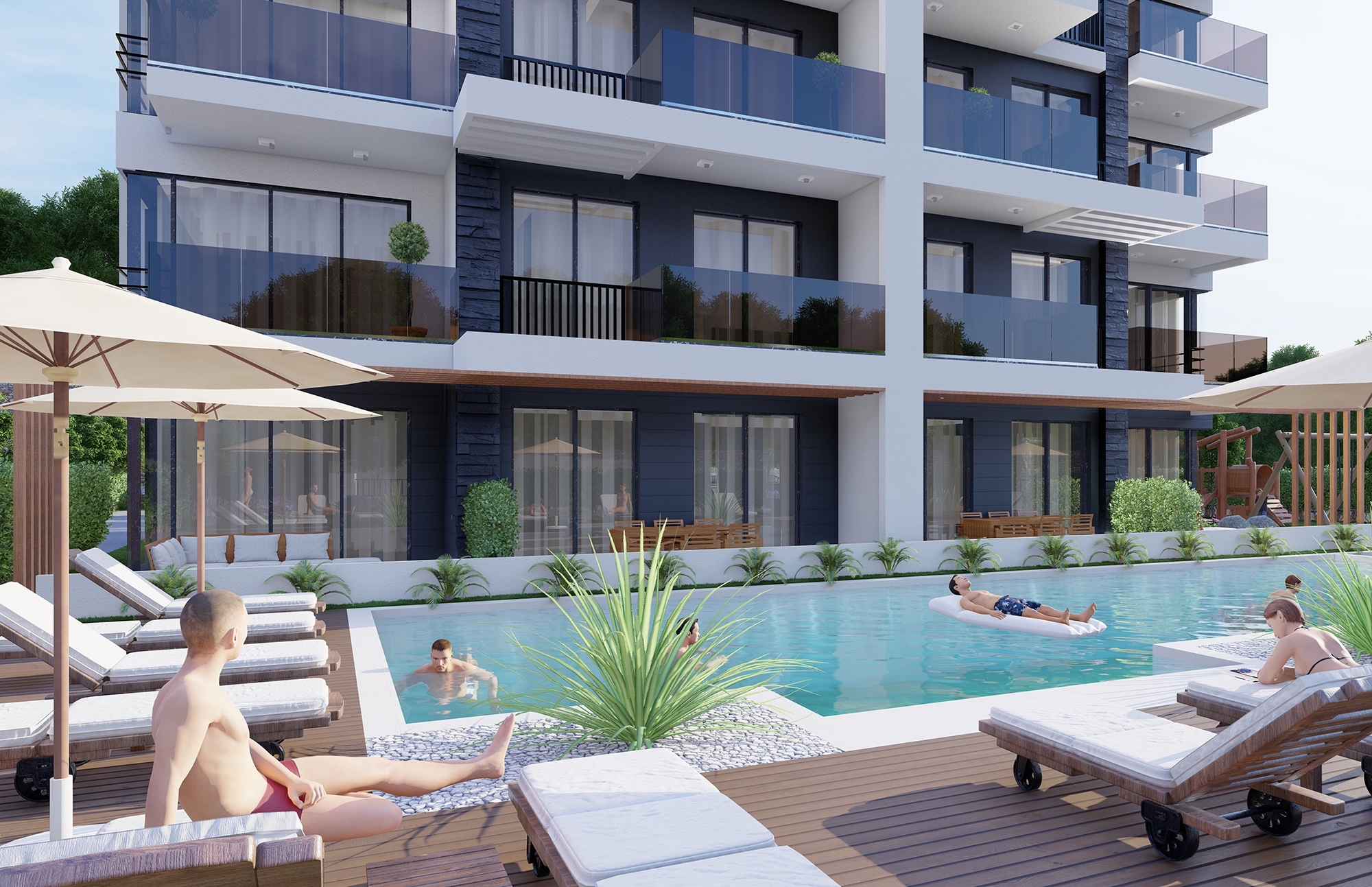 Luxury 1+1 Apartment with Sea and Mountain Views, Alanya - Demirtas