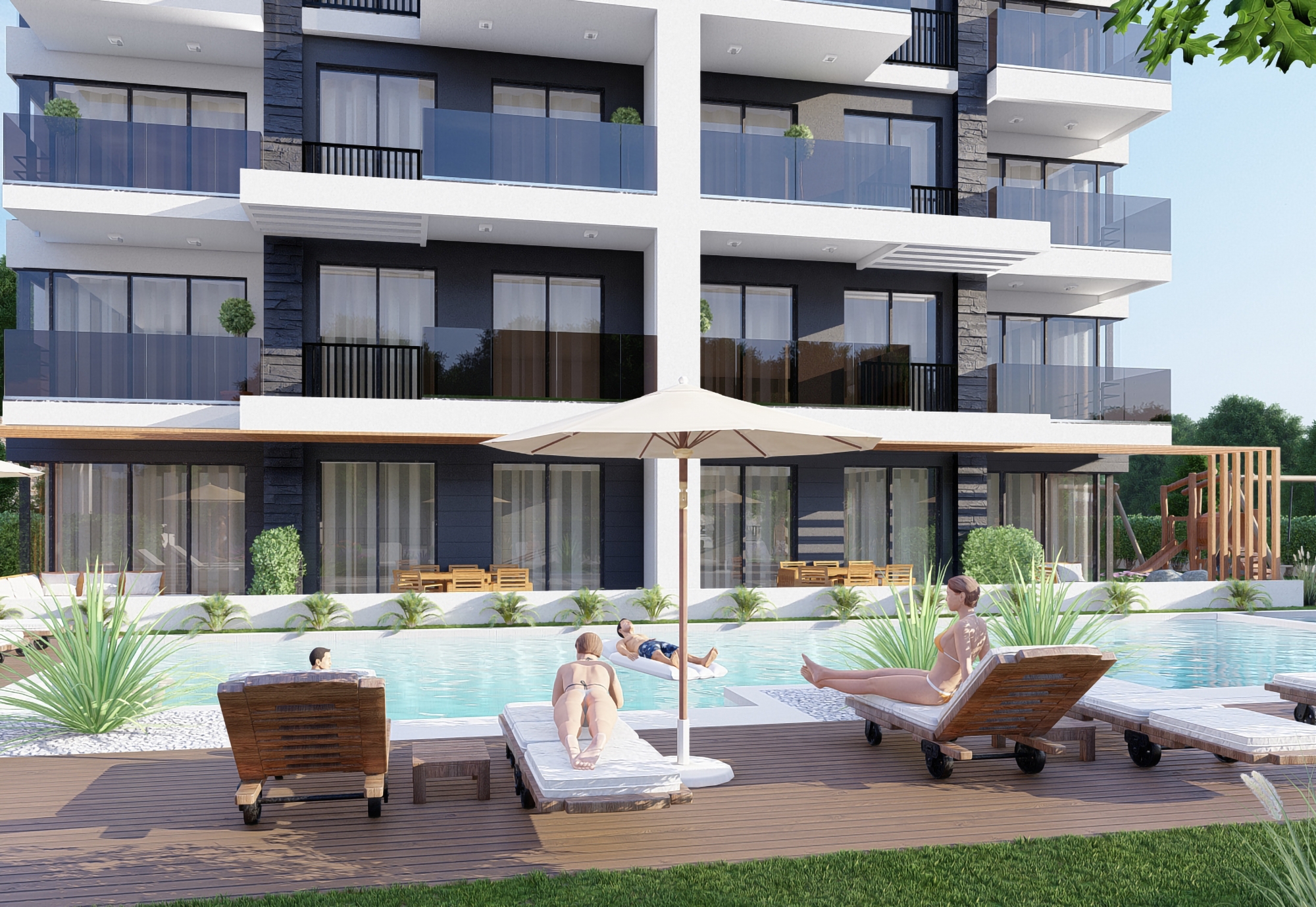 Luxury 1+1 Apartment with Sea and Mountain Views, Alanya - Demirtas