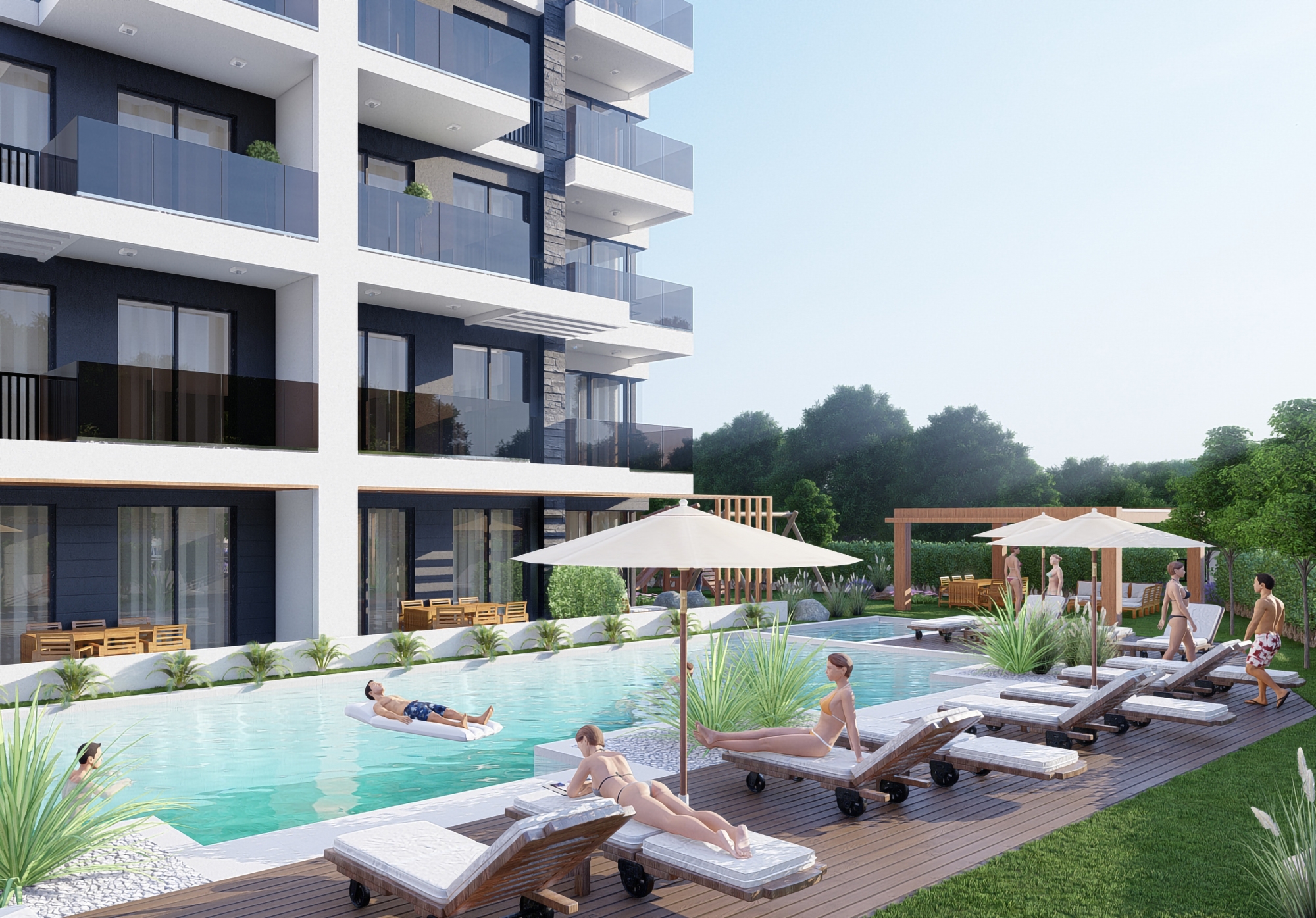 Luxury 1+1 Apartment with Sea and Mountain Views, Alanya - Demirtas