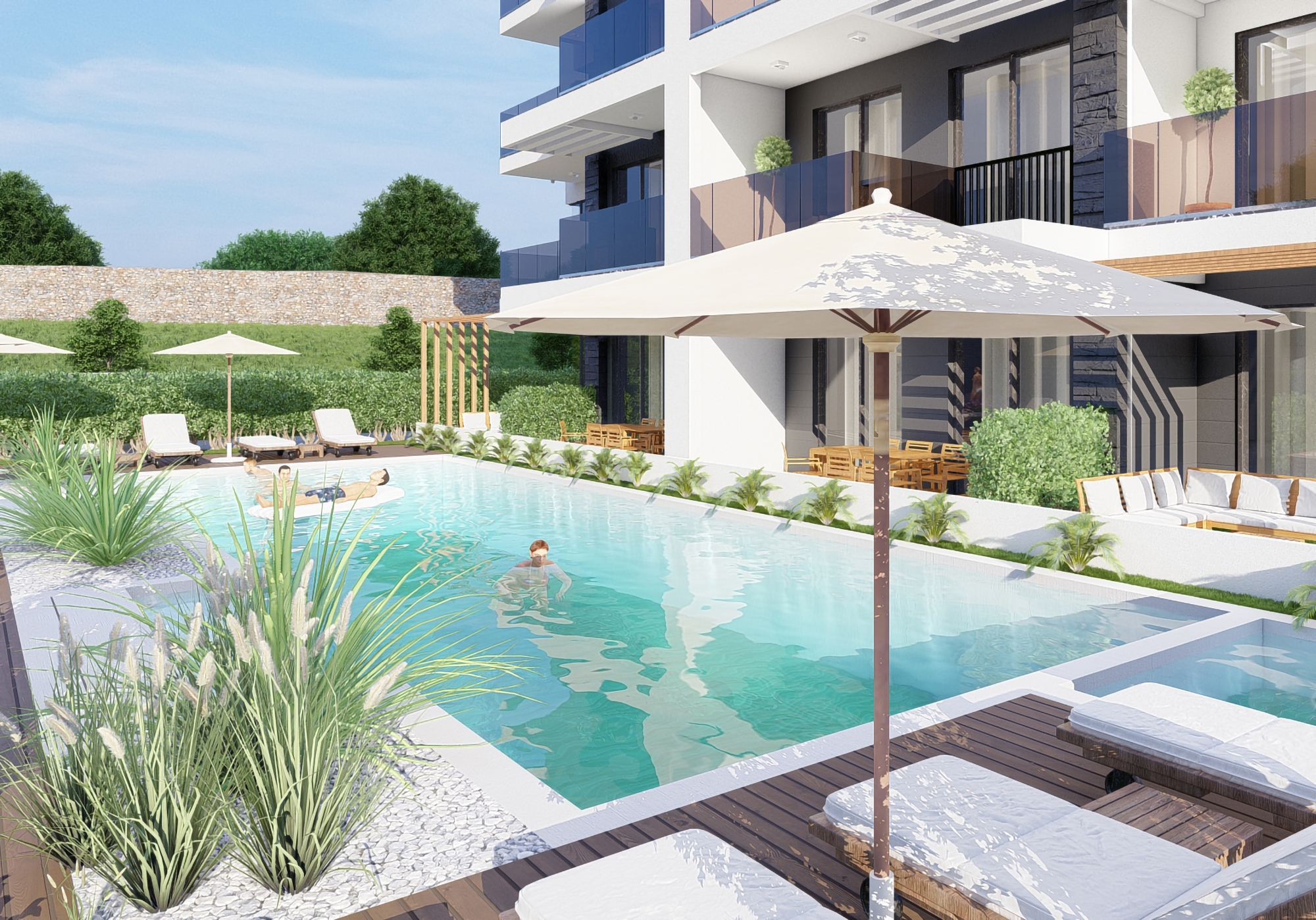 Luxury 1+1 Apartment with Sea and Mountain Views, Alanya - Demirtas